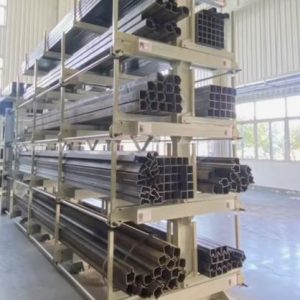 CE Certified Manual Crank Steel Bar & Tubing Storage Racks