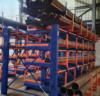 CE Certified Manual Crank Steel Bar & Tubing Storage Racks