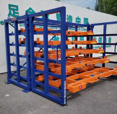 Motorized Drawer Storage Rack for Steel & Aluminum Sheets – Workshop & Factory Solution
