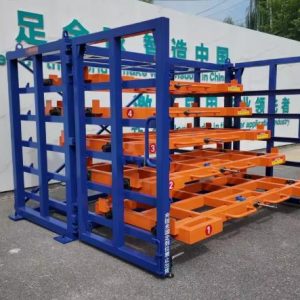 Manual Roll-Out Steel Plate Storage Racks