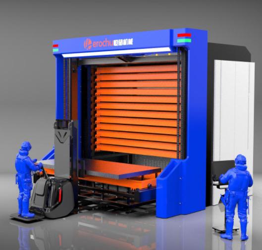 Automated Steel Sheet Storage System ASRS – Intelligent Vertical Plate Tower