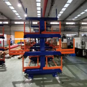 Telescopic Cantilever Rack for Pipe Storage: 3-Ton Capacity, 6m Bundles