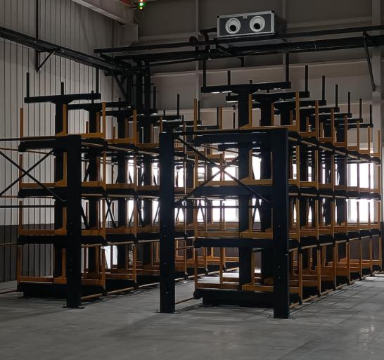 Telescopic Cantilever Rack for Pipe Storage: 3-Ton Capacity, 6m Bundles