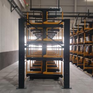3-Ton Telescopic Cantilever Racks for 6-Meter Steel Tube Bundles