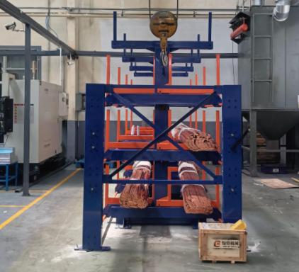 3-Ton Telescopic Cantilever Racks for 6-Meter Steel Tube Bundles
