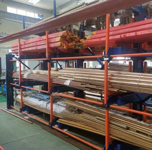 3-Ton Telescopic Cantilever Racks for 6-Meter Steel Tube Bundles