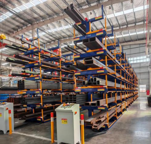 Telescopic Cantilever Pipe Racking Systems for Long Material Storage