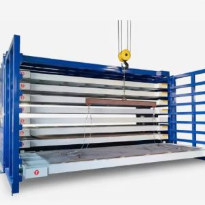 Hand Crank Sheet Metal Storage Rack 1.5×3m 10T 6-Layer