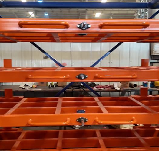 Factory Workshop Hand Crank Steel Plate Rack 3000×1500mm 10T