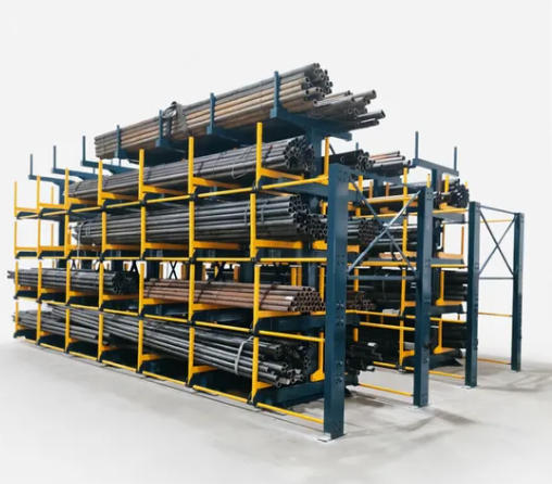 Modular Cantilever Racks for Structural Steel Channel and Angle Bundles