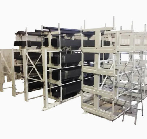 Modular Cantilever Racks for Structural Steel Channel and Angle Bundles