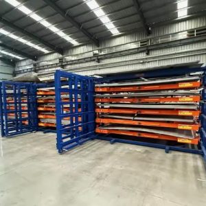 Heavy-Duty Hand-cranked Roll-Out Sheet Metal Storage Racking System
