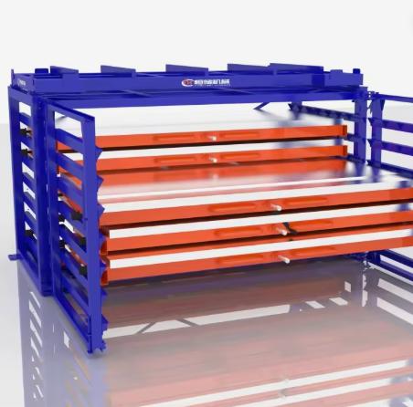Heavy-Duty Hand-cranked Roll-Out Sheet Metal Storage Racking System