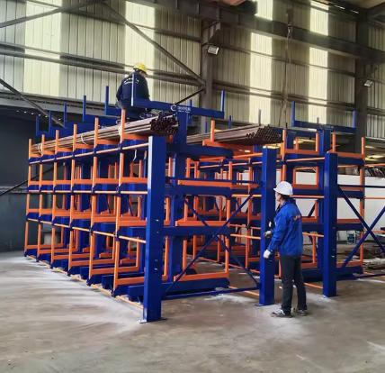 Modular Cantilever Racks for Structural Steel Channel and Angle Bundles