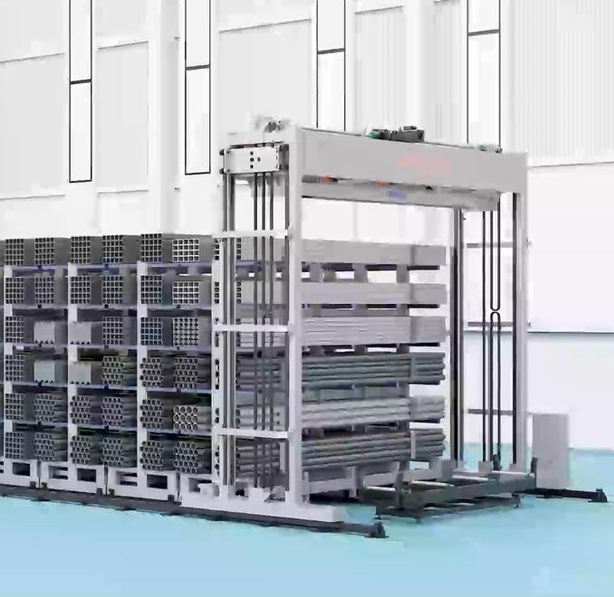 Automatic Overhead Profile Vertical Material Library for Long-Goods Storage