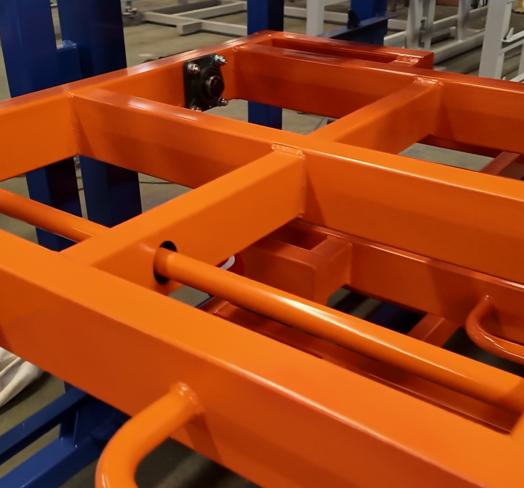 Manual Roll Out Sheet Metal Rack with Roll Out Shelves