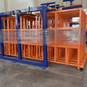 High Density Roll-Out Scrap Rack for Sheet Metal Remnants