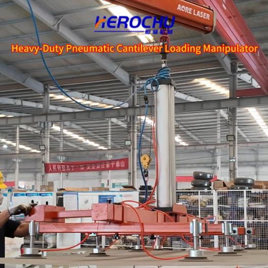 Pneumatic Cantilever Manipulator for Laser Feeding Machines