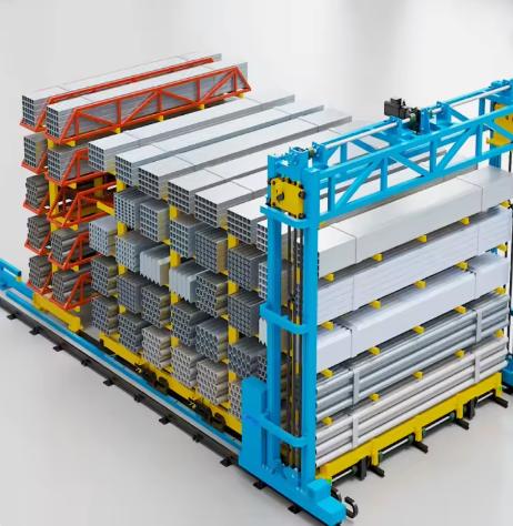 Heavy-Duty Gantry Pipe Storage System for Industrial Warehouse