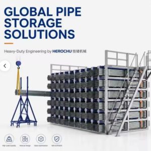 Vertical Space-Saving Honeycomb Pipe Profile Storage Rack