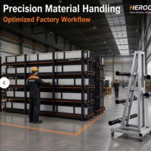 Heavy Duty Honeycomb Roll-Out Pipe Storage Rack for Steel Profiles – 3000kg Capacity, CE Certified