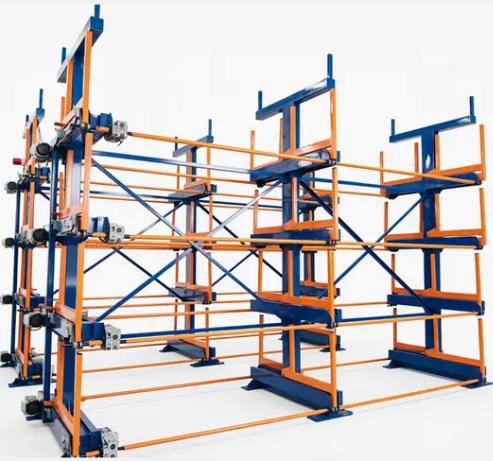 Heavy Duty Manual Telescopic Cantilever Shelf for Pipe Tube Bar