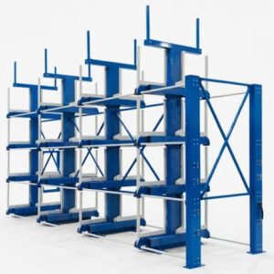 Customized Industrial Warehouse Storage Steel Telescopic Cantilever Rack