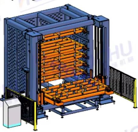 Multi-Tower Sheet Metal Storage System 6000x2500mm Automated