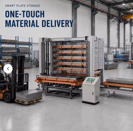 Multi-Tower Sheet Metal Storage System 6000x2500mm Automated