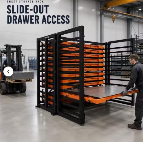 Heavy Duty Electric Drawer-Type Sheet Metal Storage Rack
