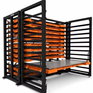 Motorized Roll-Out Sheet Storage Rack 5 Ton Per Layer