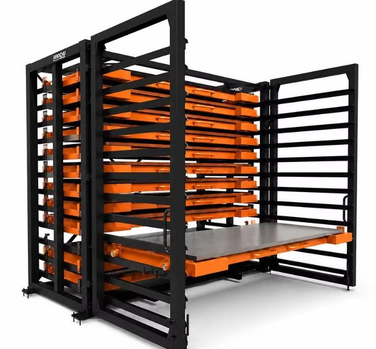 Motorized Roll-Out Sheet Storage Rack 5 Ton Per Layer