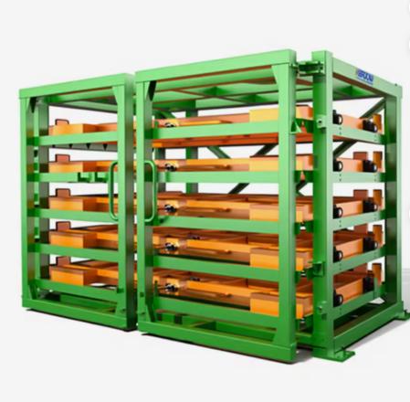Motorized Roll-Out Sheet Storage Rack 5 Ton Per Layer