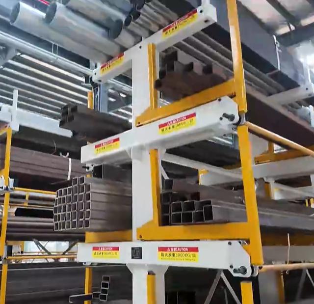 Long Span Steel Storage Rack for Profiles, Pipes & Extrusions