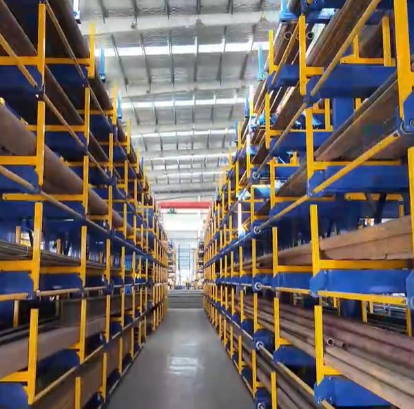 Long Span Steel Storage Rack for Profiles, Pipes & Extrusions