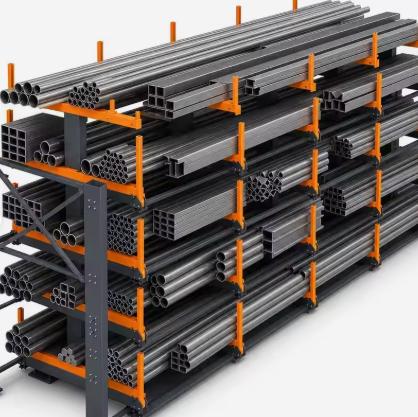 Telescopic Cantilever Rack for 6-7m Steel Profiles & Tubes