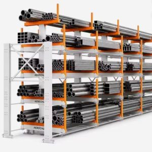 Telescopic Cantilever Rack for 6-7m Steel Profiles & Tubes