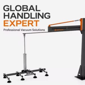 Pneumatic Manipulator for Sheet Metal Crane Material Lifter