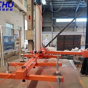 Pneumatic Vacuum Manipulator for Metal Sheets: Column-Mounted Lifting System