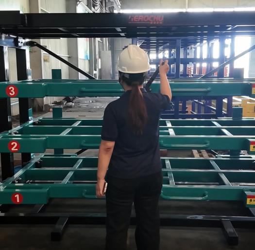 Crank-Out Steel Plate Drawer Type Racks for Organized Plate Storage