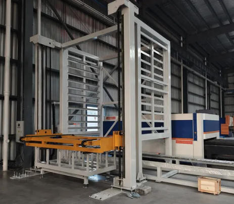 Automated Double-Tower Sheet Metal Storage System