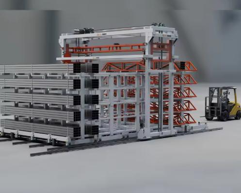 Automated Heavy Duty Cantilever Warehouse for Steel Profiles