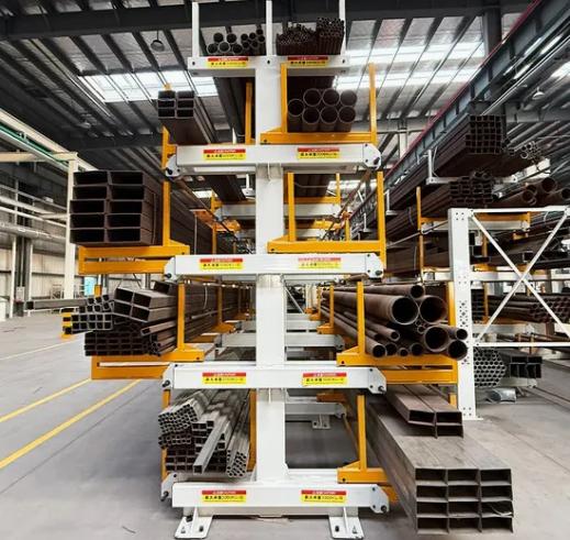 Heavy Duty Telescopic Cantilever Rack for Steel Bars, Pipes & Angles