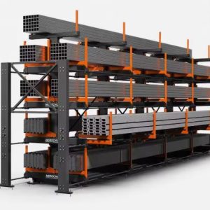 Customized Heavy Duty Roll-Out Cantilever Rack for Square & Rectangular Pipes