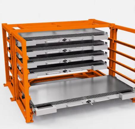Industrial Heavy Duty Manual Metal Plate Storage Shelf 5000kg Capacity