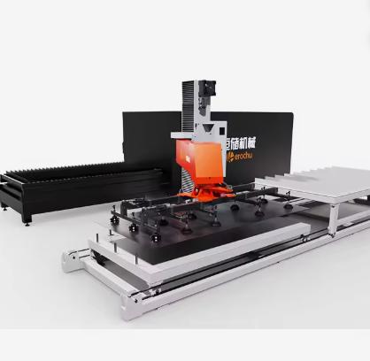 Fiber Laser Cutting Loading System With Servo Swing Plate Suction