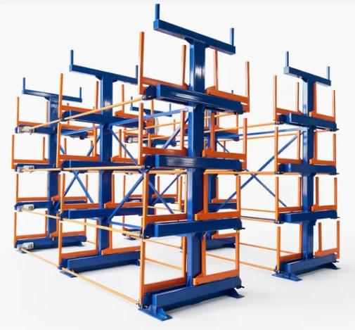 Steel Pipes Storage Rack for 6 Meter Aluminum Profiles