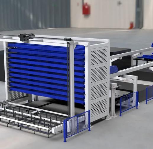Automatic Classified Storage System for Metal Sheets with Intelligent Inventory Control