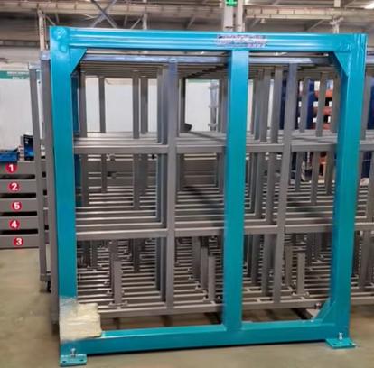 Vertical Offcut Storage Rack for Laser Cutting Shops