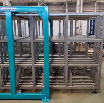 Vertical Offcut Storage Rack for Laser Cutting Shops